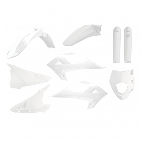 Kit Completo Plásticos Polisport Gas Gas Ec 250/300 19-20 Blanco.