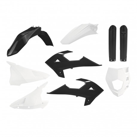 Kit Completo Plásticos Polisport Gas Gas Ec 250/300 19-20 Blanco/Negro.