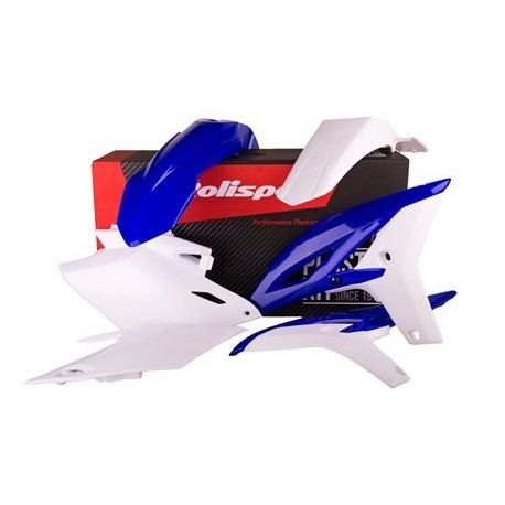 Kit Plásticos Polisport Yamaha Wrf 450 12-15 Blanco/Azul.