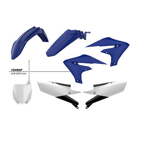 Kit Plásticos Polisport Yamaha Yzf 250 19-21 Azul/Blanco.