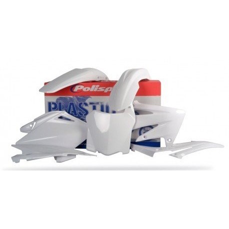 Kit Plásticos Polisport Honda Crf 250 r 2008 Blanco.