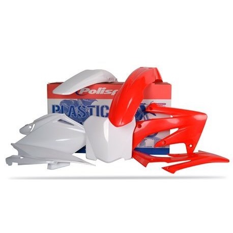 Kit Plásticos Polisport Honda Crf 250 r 2009 Rojo/Blanco.