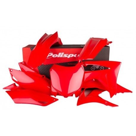 Kit Plásticos Polisport Honda Crf 250 r 14-17 Rojo.