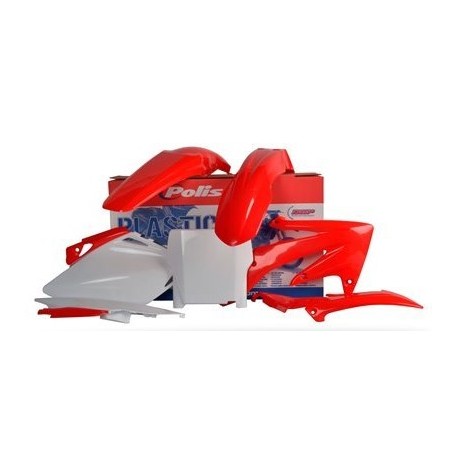 Kit Plásticos Polisport Honda Crf 450 r 2007 Rojo/Blanco.