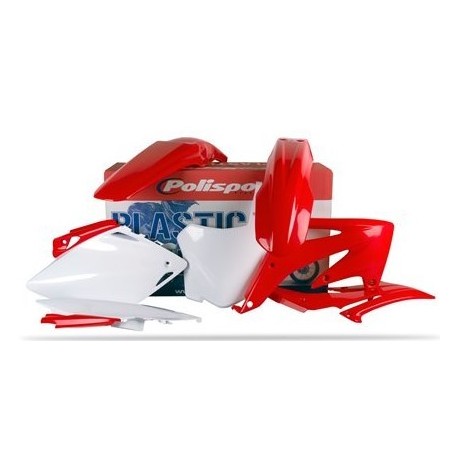 Kit Plásticos Polisport Honda Crf 450 r 2008 Rojo/Blanco.