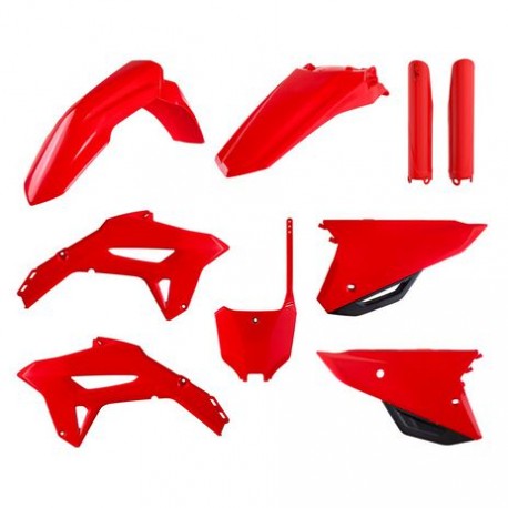 Kit Completo Plásticos Polisport Honda Crf 450 r 21-22 Rojo/Negro.