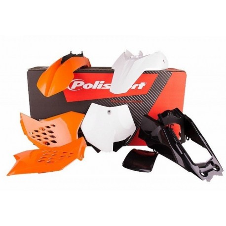 Kit Plásticos Polisport Ktm Sx 65 09-11 Naranja/Negro.