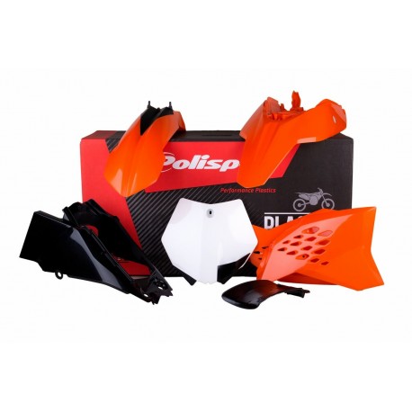 Kit Plásticos Polisport Ktm Sx 65 12-15 Naranja/Negro.