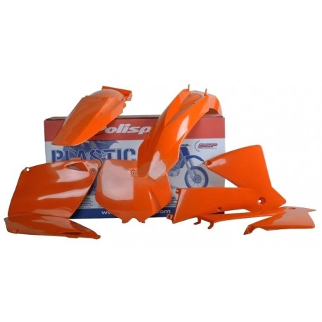 Kit Plásticos Polisport Ktm Sx 125/250 01-02 Naranja.