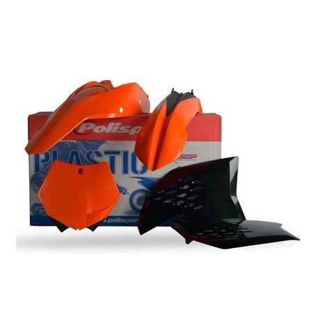 Kit Plásticos Polisport Ktm Sx/Sx-f 07-10 Naranja/Negro.