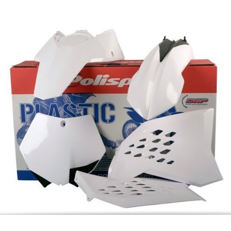 Kit Plásticos Polisport Ktm Sx/Sx-f 07-10 Blanco.