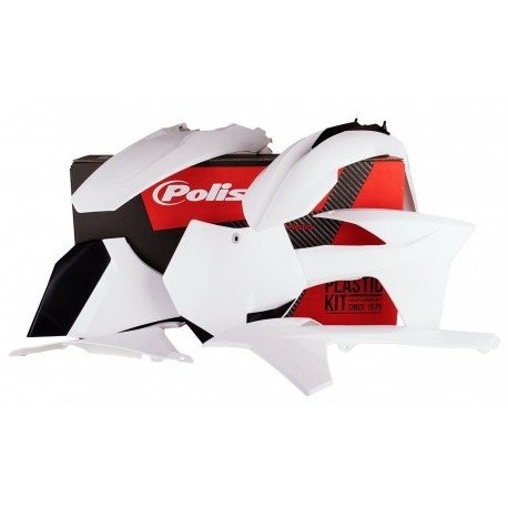 Kit Plásticos Polisport Ktm Sx 125/150/250 2011 Blanco.