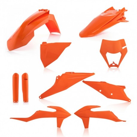 Kit Completo Plásticos Polisport Ktm Exc/Exc-f 20-22 Naranja.