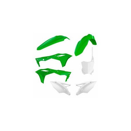 Kit Plásticos Polisport Kawasaki Kxf 250 17-20 Verde/Blanco.