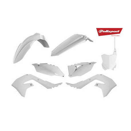 Kit Plásticos Polisport Kawasaki Kxf 250 21-22 Blanco.