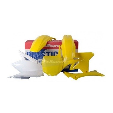 Kit Plásticos Polisport Suzuki Rmz 250 07-09 Amarillo/Blanco.