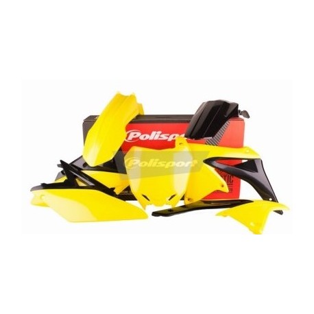 Kit Plásticos Polisport Suzuki Rmz 250 10-18 Amarillo/Negro.