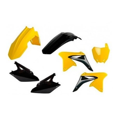 Kit Plásticos Polisport Suzuki Rmz 250 10-18 Amarillo/Negro.