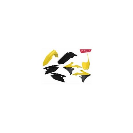 Kit Plásticos Polisport Suzuki Rmz 250 19-21 Amarillo/Negro.