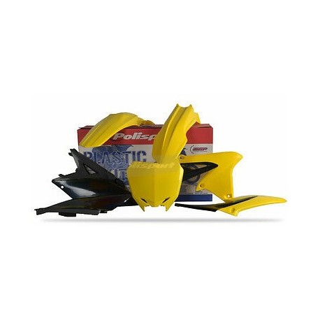 Kit Plásticos Polisport Suzuki Rmz 450 08-17 Amarillo/Negro.