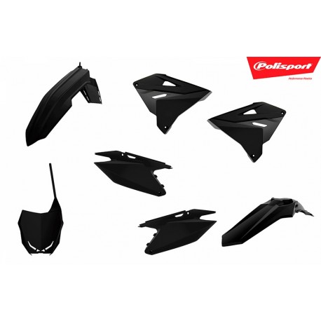 Kit Plásticos Polisport Restyling Suzuki Rm 125/250 01-08 Negro.