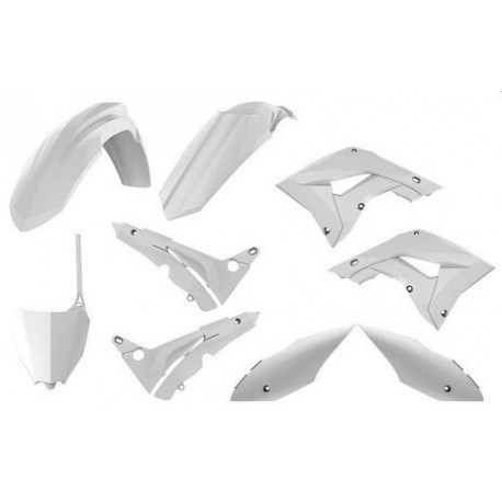 Kit Plásticos Polisport Restyling Honda Cr 125/250 02-07 Blanco.