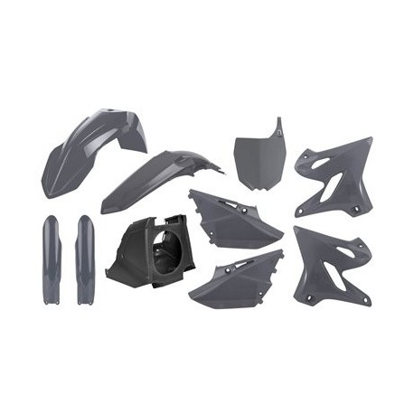 Kit Plásticos Completo Polisport Restyling Yamaha Yz 125/250 02-14 Gris.