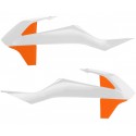 Tapas de Radiador Acerbis Gas Gas Mc 85 21-22 Blanco/Naranja.