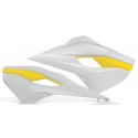 Tapas de Radiador Acerbis Husaberg Te/Fe 13-14 Blanco/Amarillo.