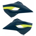 Tapas de Radiador Acerbis Husaberg Te/Fe 13-14 Azul Oscuro/Amarillo Flúor.