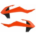 Tapas de Radiador Acerbis Ktm Sx 65 16-22 Naranja/Negro.