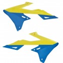 Tapas de Radiador Acerbis Suzuki Rmz 250 19-22 Amarillo/Azul.