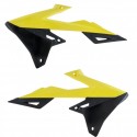 Tapas de Radiador Acerbis Suzuki Rmz 450 18-22 Amarillo/Negro.