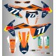 Kit de Adhesivos Red Bull Ktm Exc/Exc-f 17-19 Naranja/Azul.