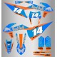 Kit de Adhesivos Red Bull Ktm Exc/Exc-f 20-22 Azul/Naranja.