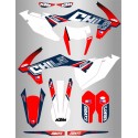 Kit de Adhesivos Six Days Chile Ktm Exc/Exc-f 17-19 Rojo/Azul.