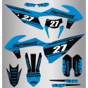 Kit de Adhesivos FastHouse Ktm Exc/Exc-f 20-22 Negro/Azul.