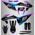 Kit de Adhesivos Ktm Exc/Exc-f 20-22 Rosa/Azul.
