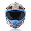 CASCO ACERBIS STEEL JUNIOR BLANCO/AZUL MATE.