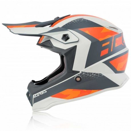 CASCO ACERBIS STEEL JUNIOR NARANJA/GRIS MATE.