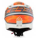 CASCO ACERBIS STEEL JUNIOR NARANJA/GRIS MATE.