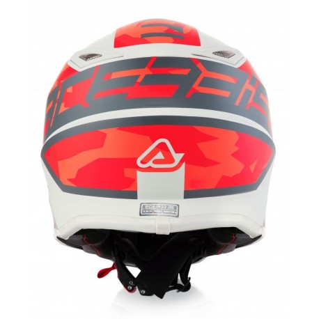 CASCO ACERBIS STEEL JUNIOR ROJO/GRIS MATE.