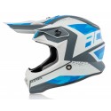 CASCO ACERBIS STEEL JUNIOR AZUL/GRIS MATE.