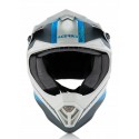 CASCO ACERBIS STEEL JUNIOR AZUL/GRIS MATE.
