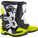 Botas Infantil Alpinestars Tech 3s Blanco/Amarillo Flúor.