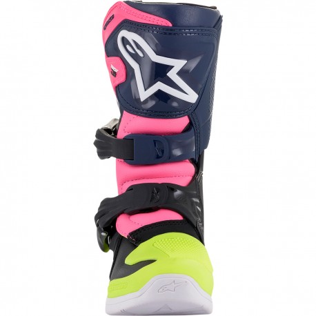 Botas Infantil Alpinestars Tech 3s Azul/Rosa.