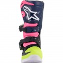 Botas Infantil Alpinestars Tech 3s Azul/Rosa.