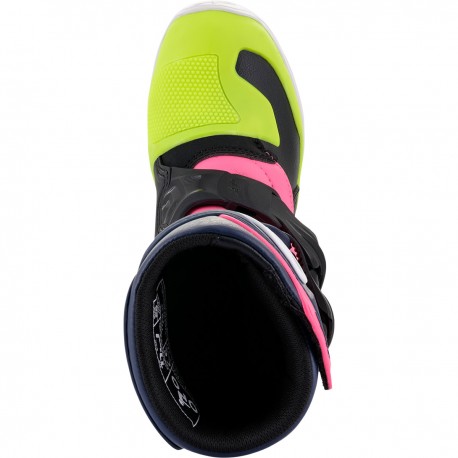Botas Infantil Alpinestars Tech 3s Azul/Rosa.