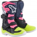 Botas Infantil Alpinestars Tech 3s Azul/Rosa.