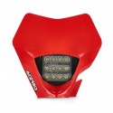 Placa + Faro Acerbis Gas Gas Ec/Ec-f 21-22 Rojo.
